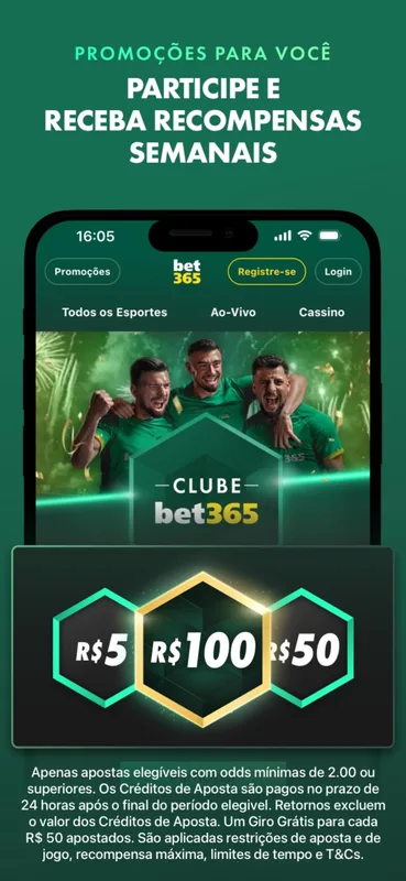 Screenshot Bet365 app