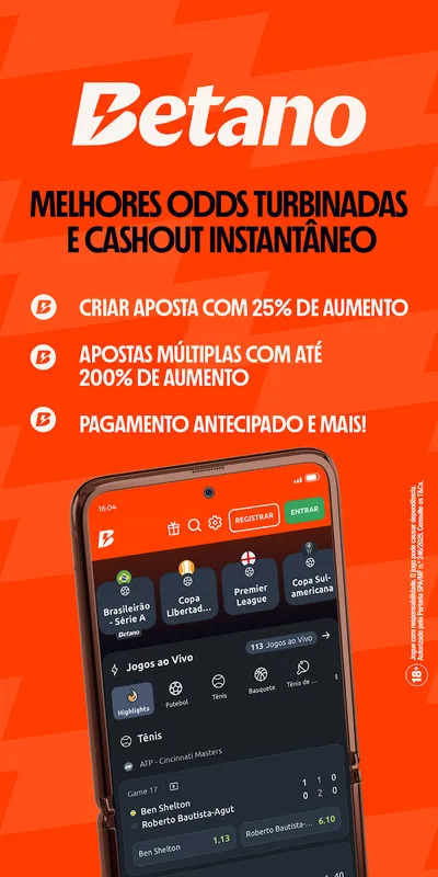 Screenshot Betano app