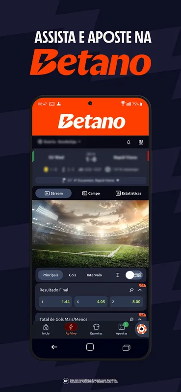 Screenshot Betano app