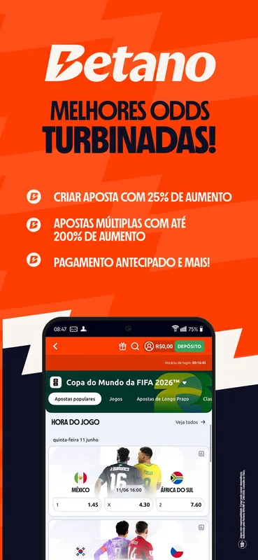 Screenshot Betano app