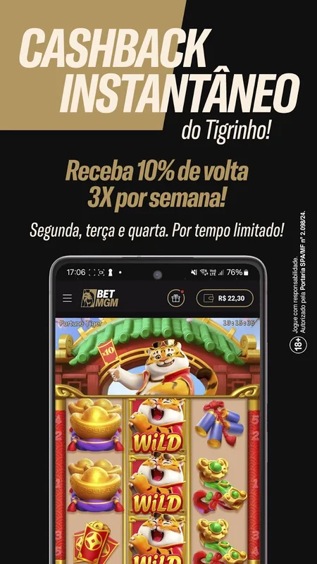 Screenshot BetMGM app