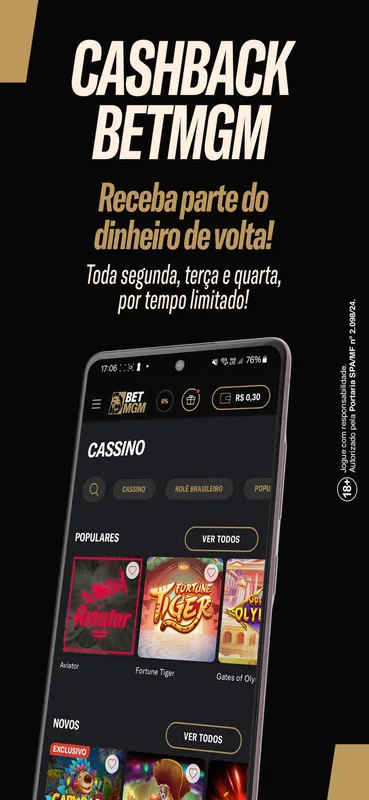 Screenshot BetMGM app