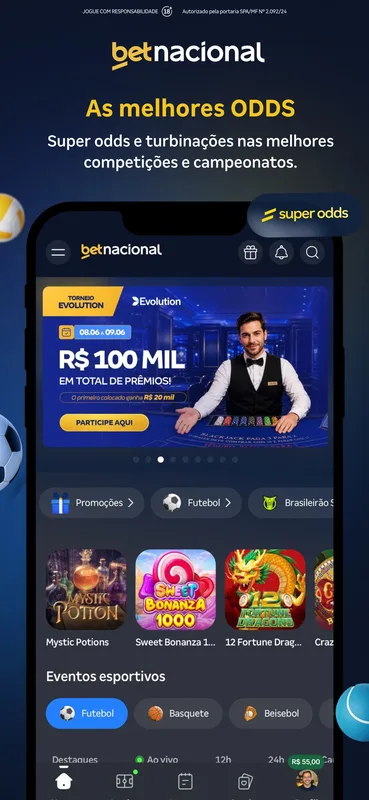 Screenshot Betnacional app