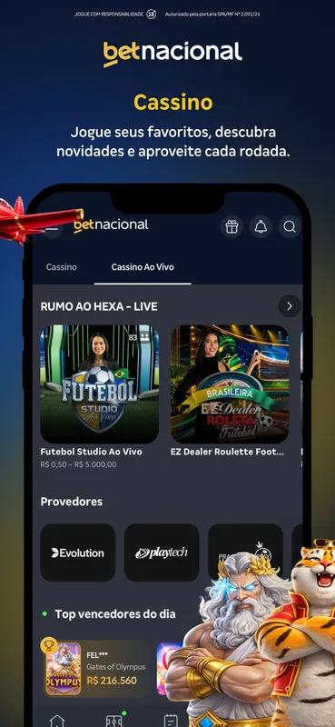 Screenshot Betnacional app