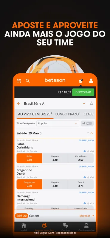 Screenshot Betsson iPhone 2