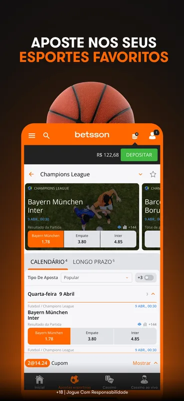 Screenshot Betsson iPhone 5
