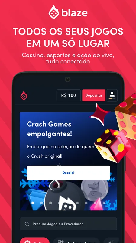 Screenshot Blaze app