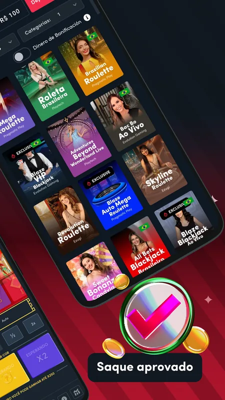 Screenshot Blaze app