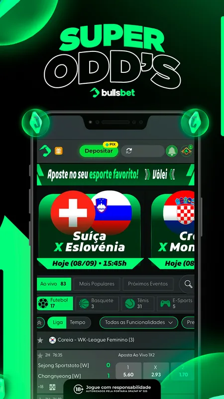Screenshot BullsBet app