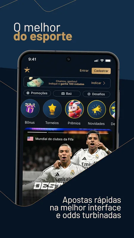 Screenshot EstrelaBet app