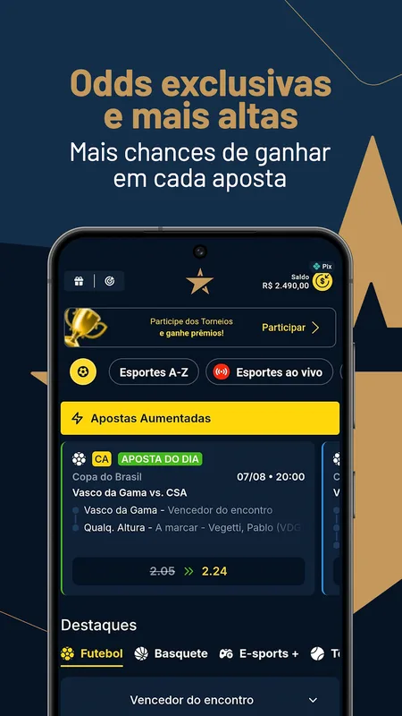 Screenshot EstrelaBet app