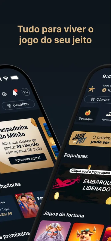 Screenshot EstrelaBet app