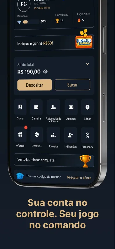Screenshot EstrelaBet app