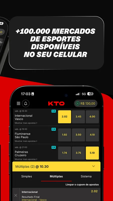 Screenshot KTO app