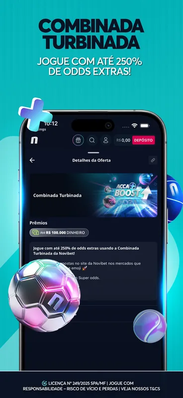 Screenshot Novibet app
