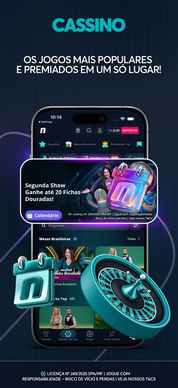 Screenshot Novibet app