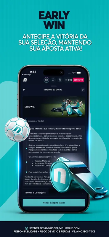 Screenshot Novibet app
