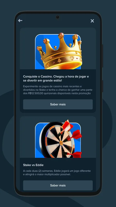 Screenshot Stake app