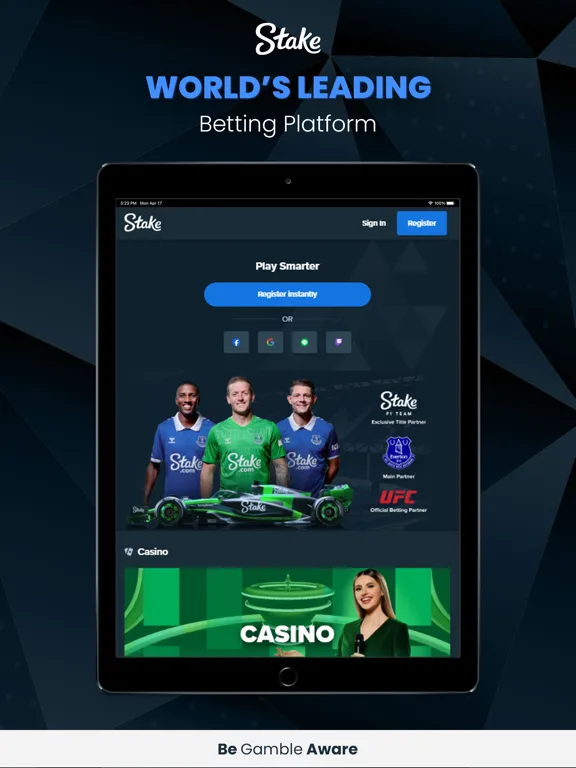 Screenshot Stake app