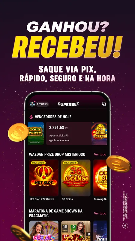 Screenshot Superbet app