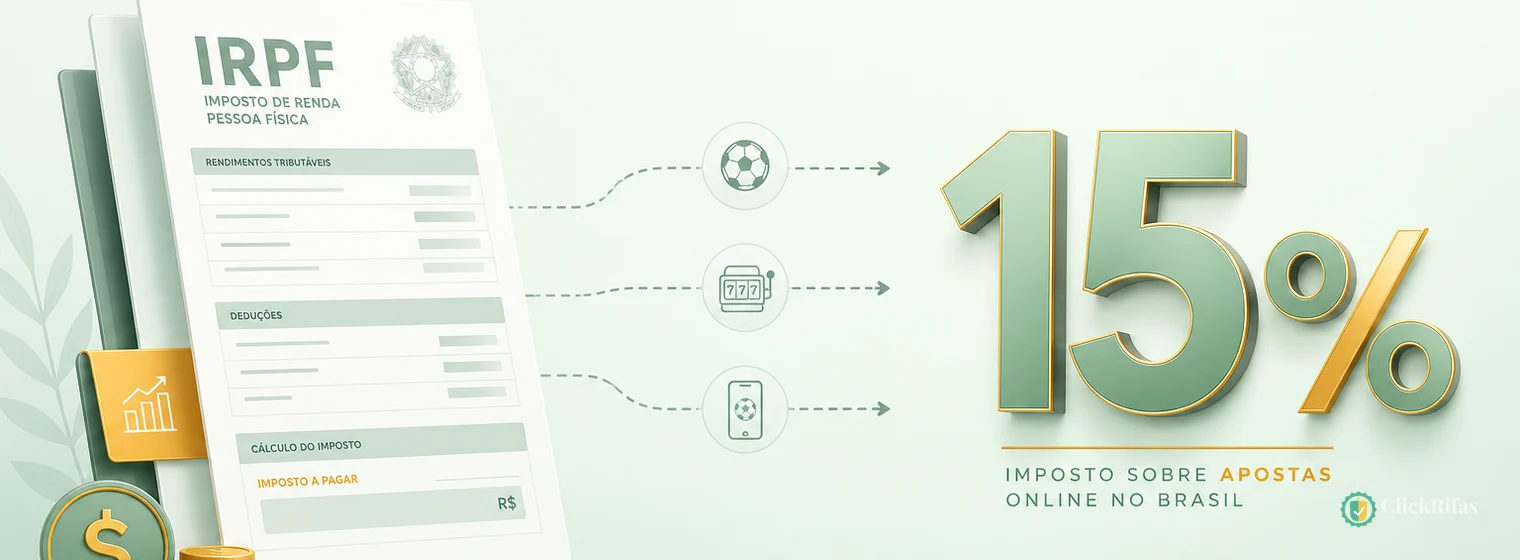 Imposto Apostas Brasil — Tributação de Apostas Online em 2026